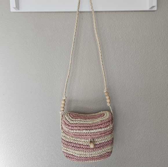 Zara woven raffia cross body bag - Picture 3 of 9